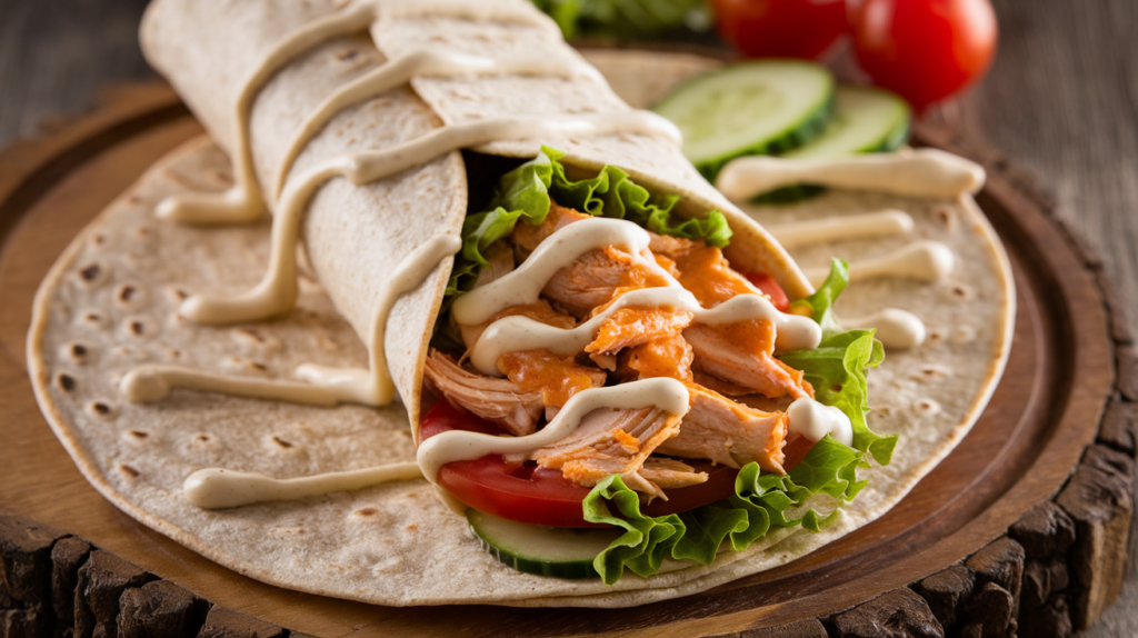 What is buffalo chicken wrap made of?