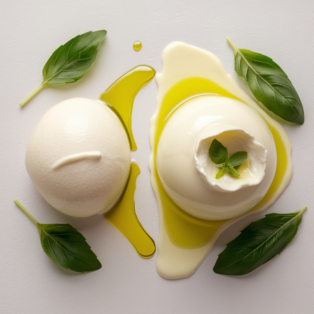 Difference Between Mozzarella and Burrata