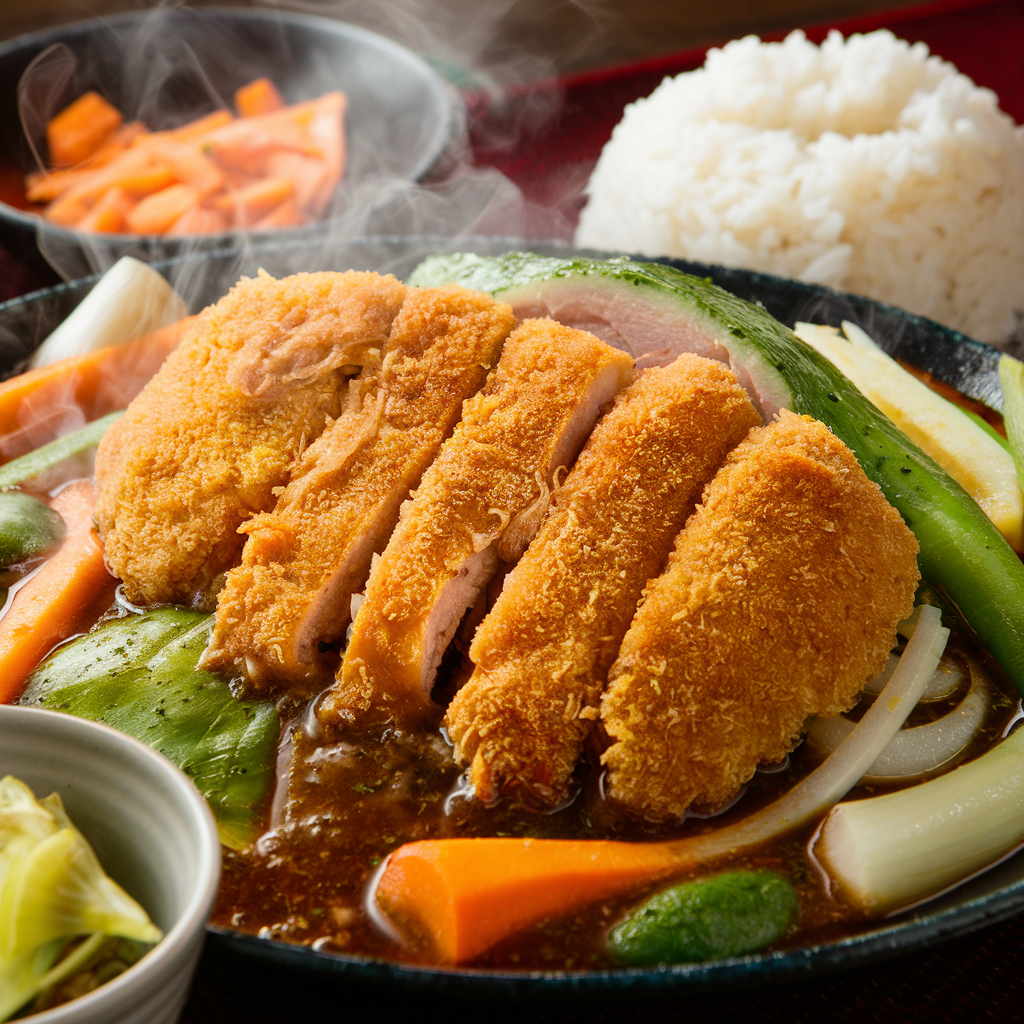 What is chicken katsu made of?