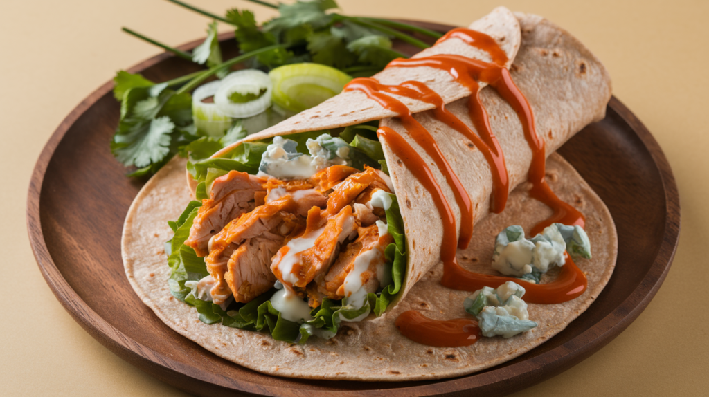 What side dishes go with buffalo chicken wraps?